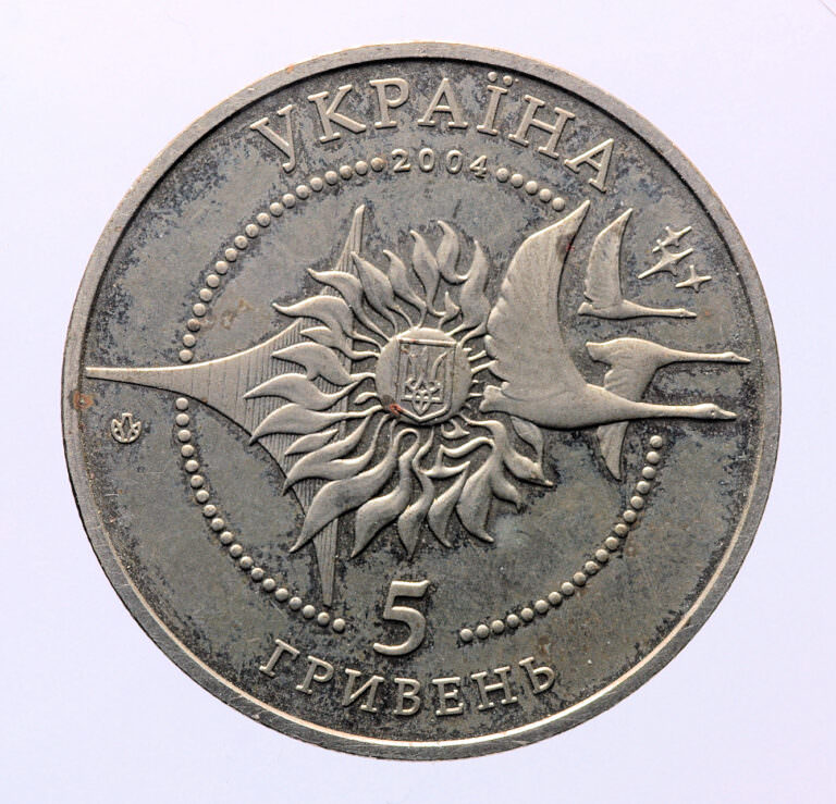 UKRAINE Ukrayna 5 Ruble 2004 Uçak, Aviatik temalı - Görsel 2