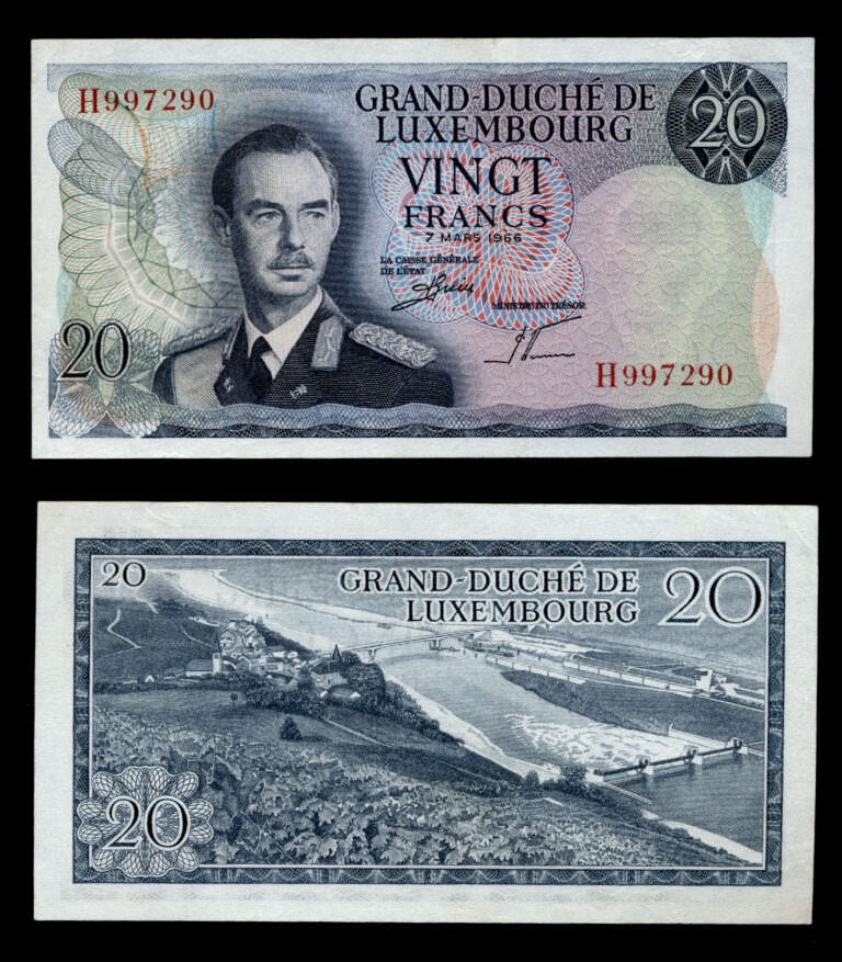 LUXEMBOURG 20 Francs 1972 Pick # 54b - UNC