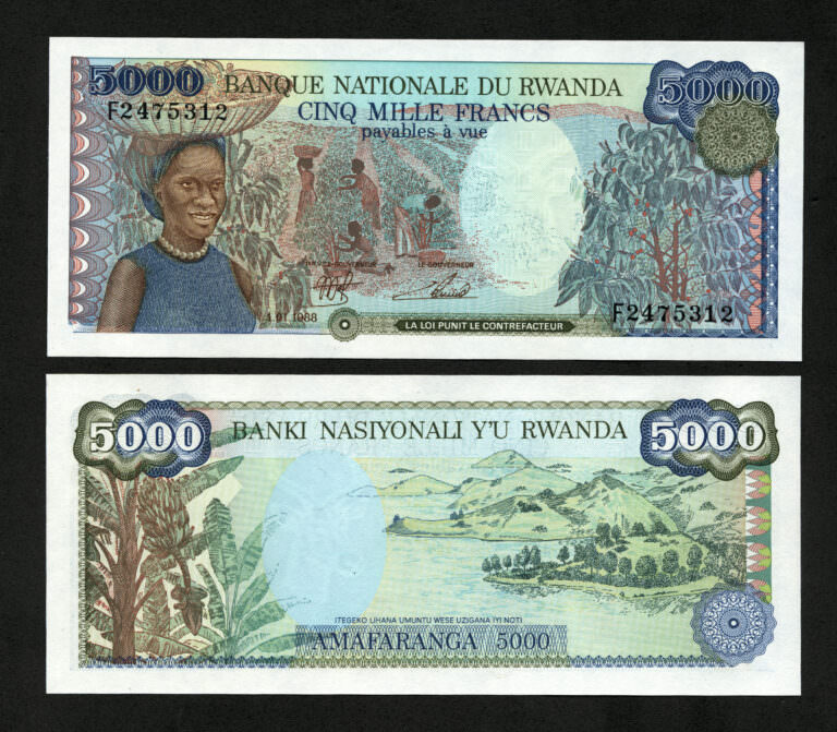 RWANDA 5000 Francs 1988 – UNC