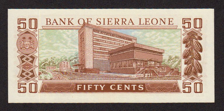 SIERRA LEONE 50 Cents 1979 - UNC - Görsel 2