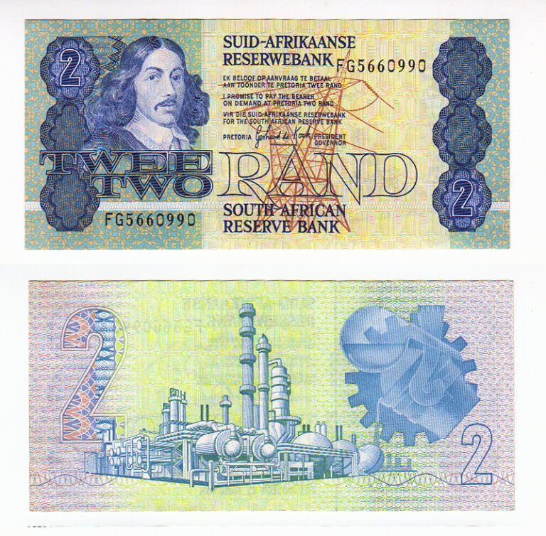 SOUTH AFRICA Güney Afrika Cum. 2 Rand 1981 Pick # 118b - UNC