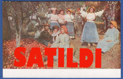 Yunanistan elma toplayan kadinlar GREECE un-used postcard
