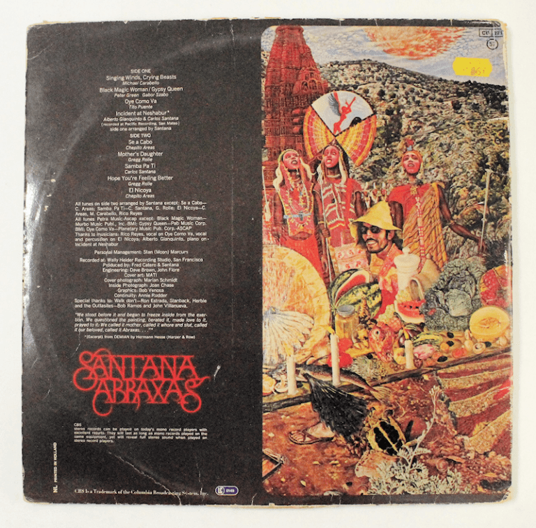SANTANA Abraxas - CBS Records Printed in Holland Plak 8 / Kapak 8 *SATILDI - OUT OF STOCK SATILDI - Görsel 2