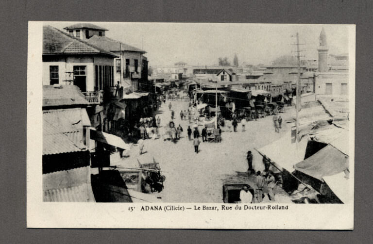 Adana Cilicie Pazar Osmanlı zamanı un-used Ottoman Postcard