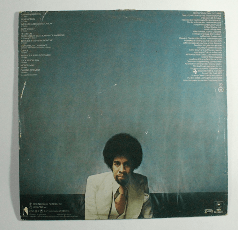 STANLEY CLARKE Modern Man CBS Records Printed in Holland Plak 7 / Kapak 6 *SATILDI - OUT OF STOCK - Görsel 2