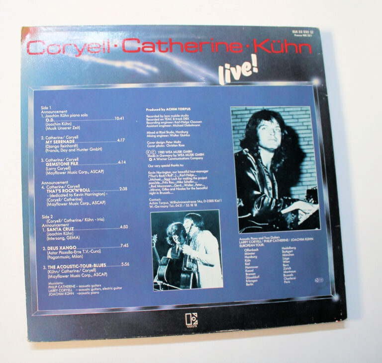 Coryell Catherine Kühn Live 1980 Jazz Dönem Baskısı Printed In Germany - Görsel 2