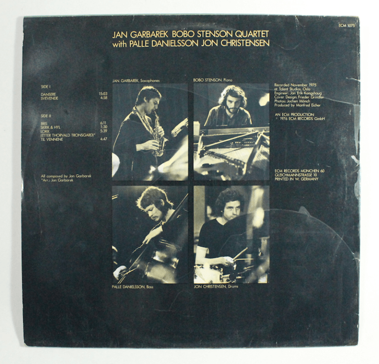 JAN GARBAREK BOBO STENSON 1975 ECM Records Printed in Germany Plak 7 / Kapak 7 *SATILDI - OUT OF STOCK SATILDI - OUT OF STOCK - Görsel 2