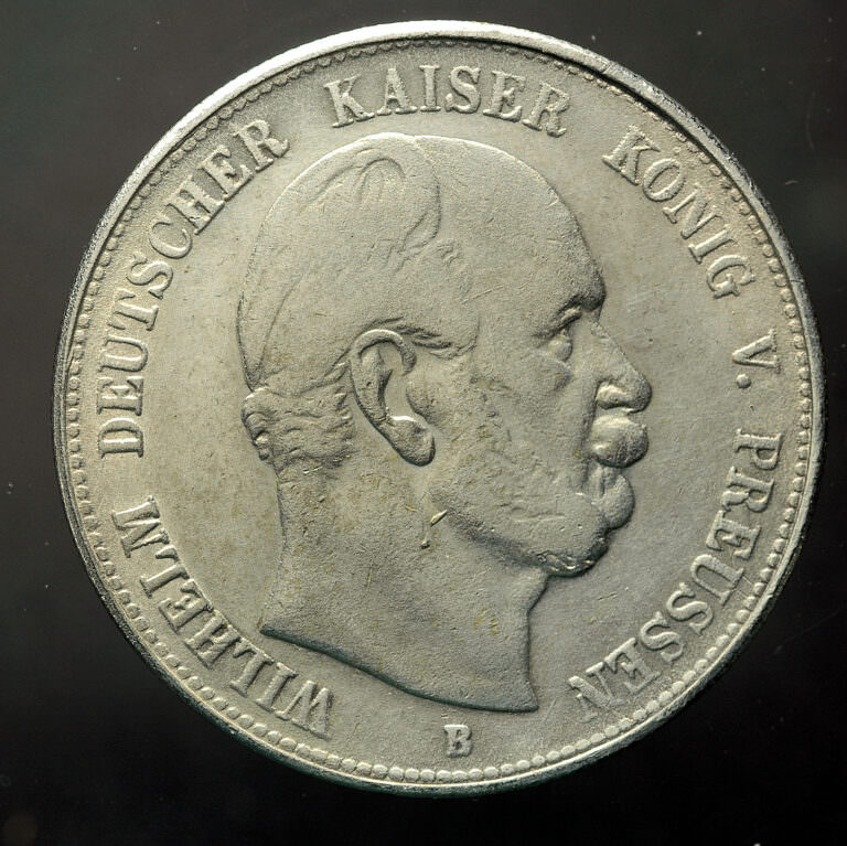 ALMANYA DEUTSCHLAND 5 Mark 1876 Preussen RR - Görsel 2