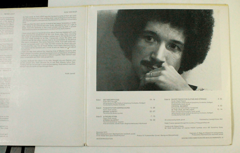 KEITH JARRETT in the light (Double Album) – ECM Records *Made in Germany Plak 7 / Kapak7 - Görsel 3