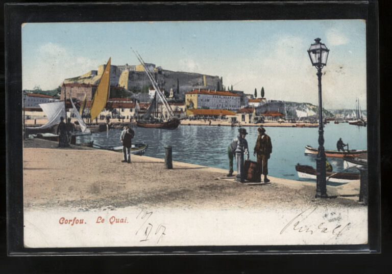 Corfou Greece Korfu Yunanistan 1907 used postcard