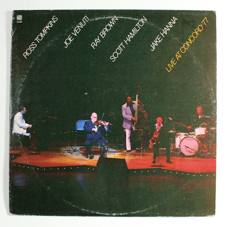 ROSS TOMPKINS and JOE VENUTI Concord Records Printed in U.S.A. Plak 7 / Kapak 7 *SATILDI - OUT OF STOCK