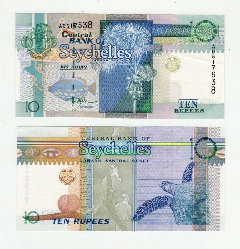 SEYCHELLES 10 Rupees  - UNC