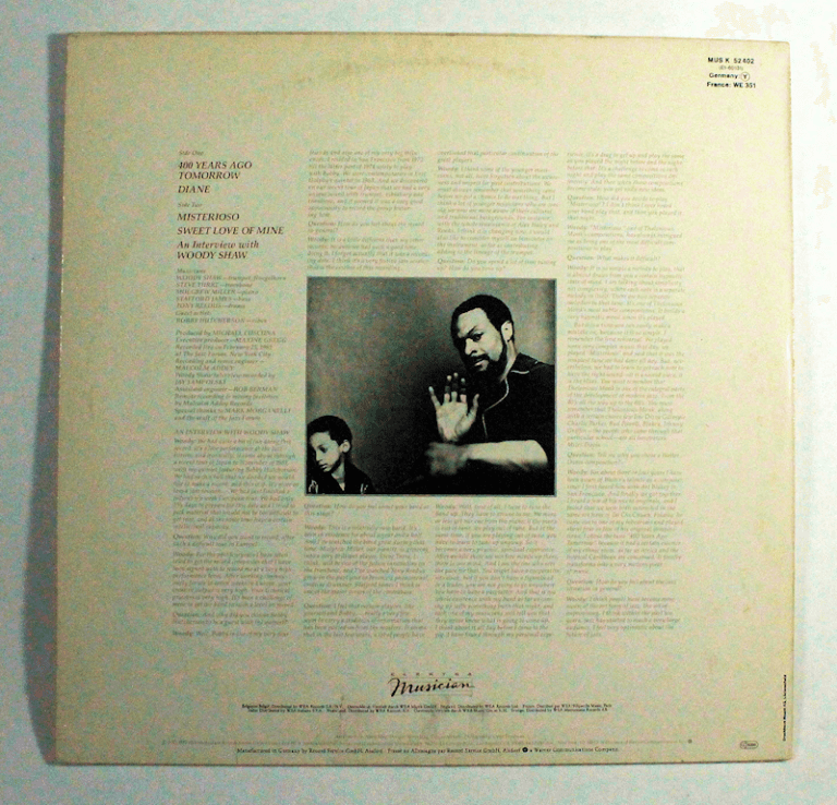 WOODY SHAW Master of the Art WB Records Printed in Germany Plak 8 / Kapak 7 - Görsel 2