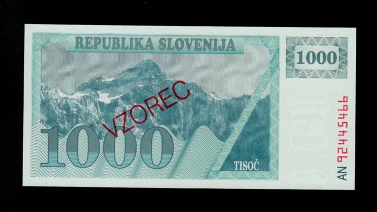 SLOVENIJA 1000 Tisic VZOREC SPECIMEN - UNC