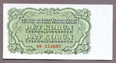 Çekoslavakya CZECHOSLOVAKIA 5 Korun 1953 - UNC