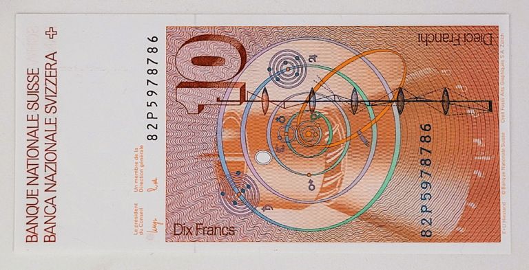 SWITZERLAND 10 Francs 1982 SCHWEIZ Leonard Euler - UNC