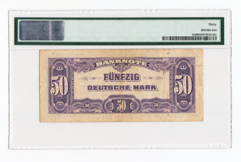 DEUTSCHLAND 50 Deutsche Mark 1948 Pick#7a PMG 30 VF - Görsel 2