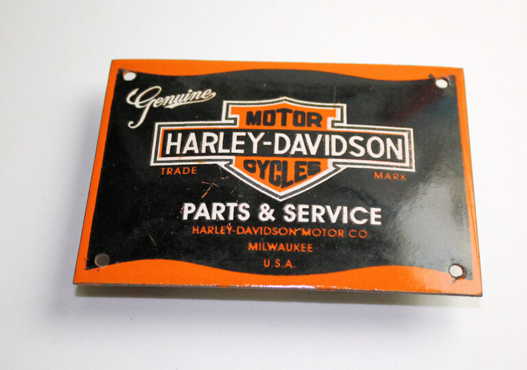 HARLEY-DAVIDSON Metall EMAIL Platte 14 x 10 cm. - Görsel 2