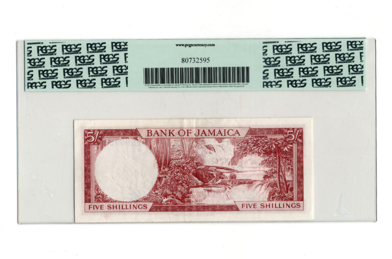JAMAICA 5 Shillngs 1960 (1964) Pick # 51Ab PCGS 40 EF *SATILDI - SOLD OUT - Görsel 2