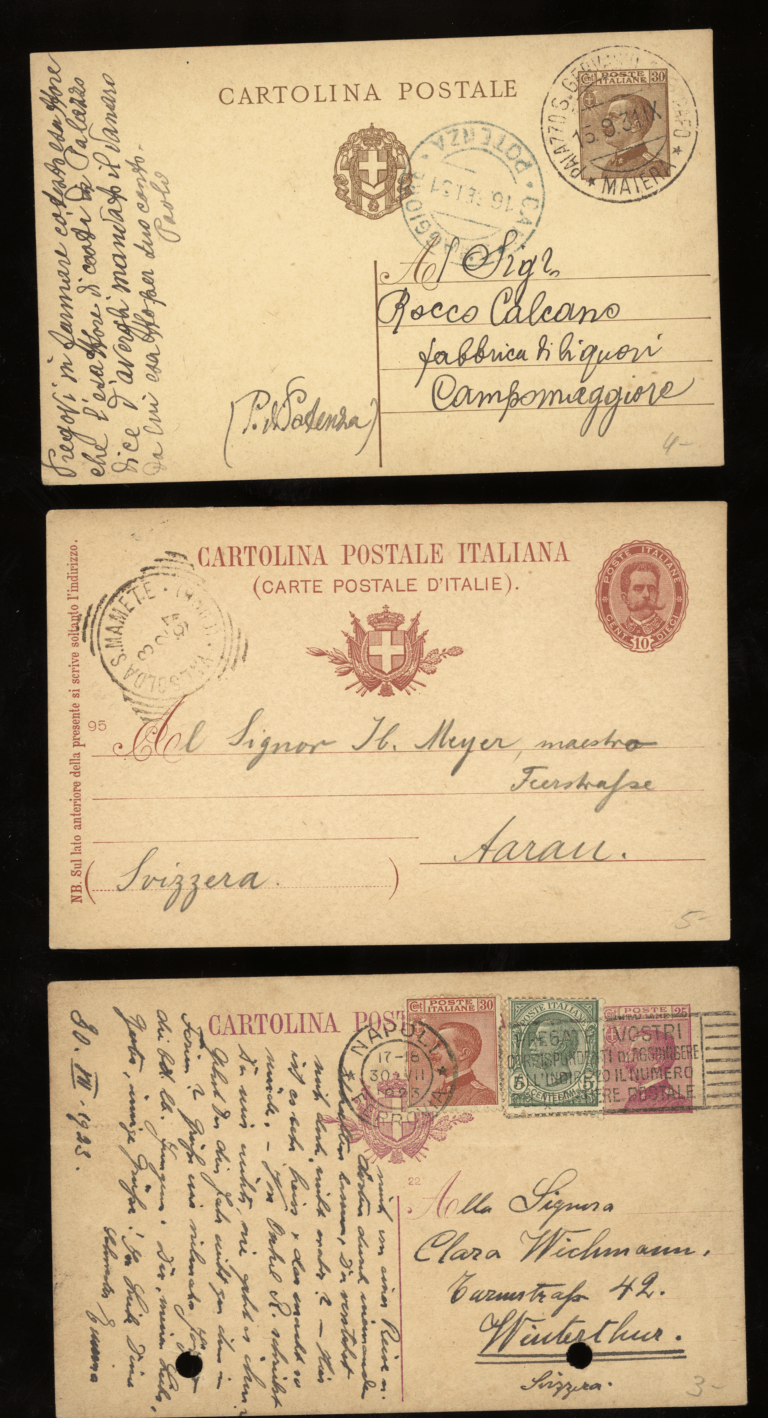 ITALY Italya 1900`lerden Antiye Postcards Cartolina Postale Italiana 9 adet