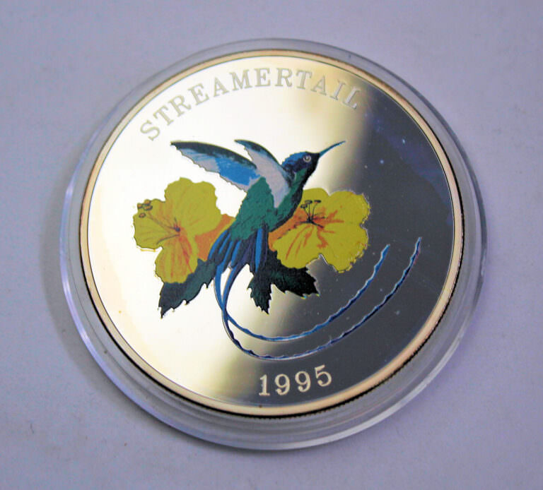 TURKS and CAICOS 25 Crowns 1995 KM#209 5 Oz. 0.999 Silber PP. (sertifikasız, kutusuyla) - Görsel 3