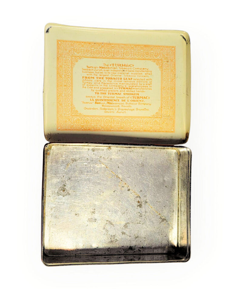 TURMAC Turkish Tabak 100 Cigaretten Metallblech Tin *Orange - Görsel 2