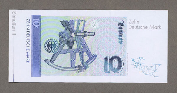 Almanya Deutschland 10 Mark  UNC *Simultan II bordürde - Görsel 2