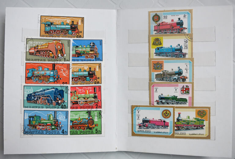 Trenler temalı pul albümü **MNH Mint *SATILDI - OUT OF STOCK