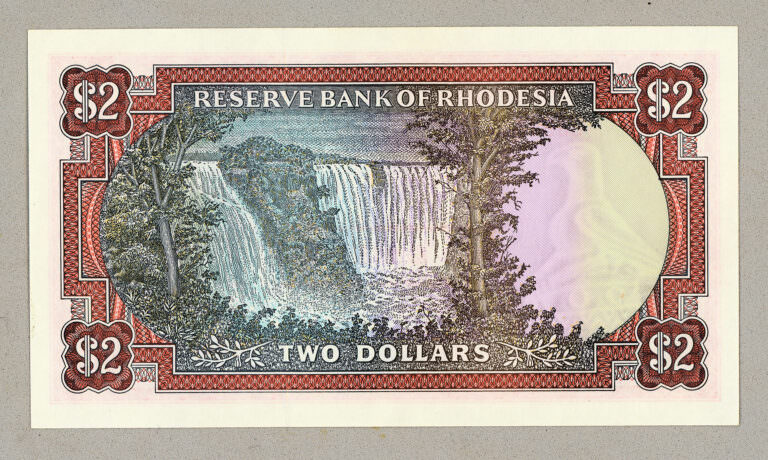Rhodesia 2 Dollar 1979 Pick # 39b  UNC - Görsel 2