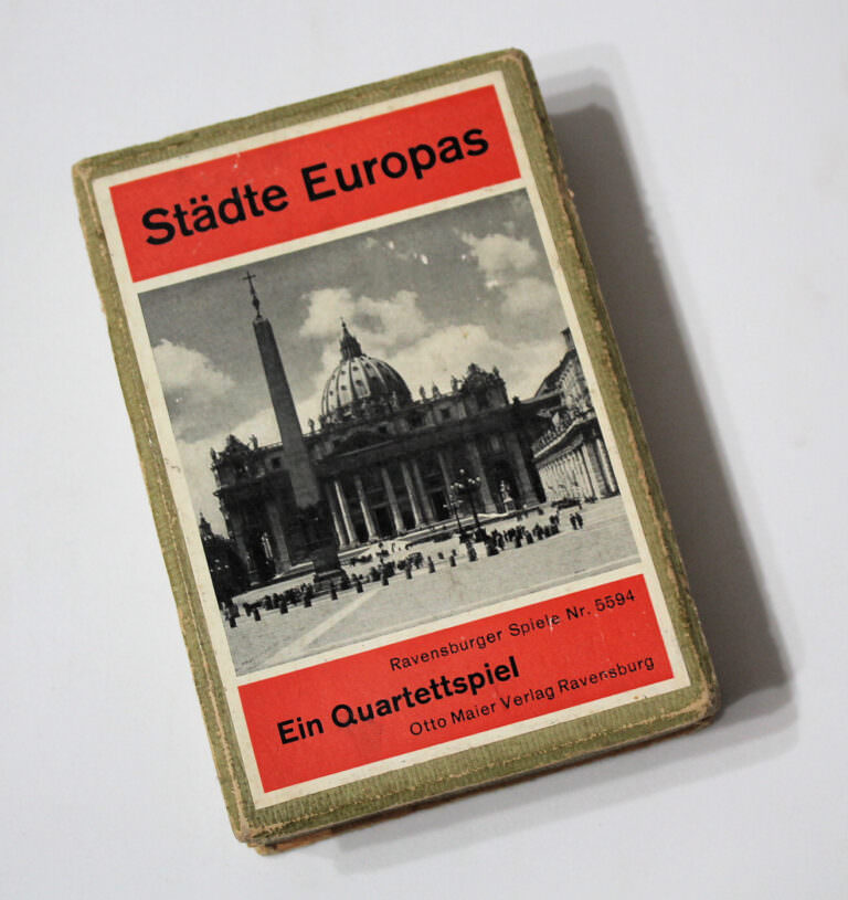 Städte Europas Ein Quartetspiel Otto Maier Verlag *Eski oyun kartları - Görsel 2
