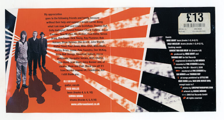 OLI BROWN Open road *Blues CD - Görsel 3