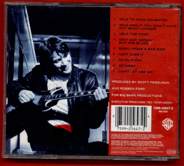 ROBBEN FORD Talk to your daughter Blues CD - Görsel 2
