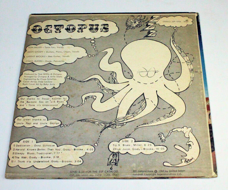 OCTOPUS 1969 – Printed in U.S.A. Plak 7 / Kapak 7 *Very RARE!! - Görsel 2