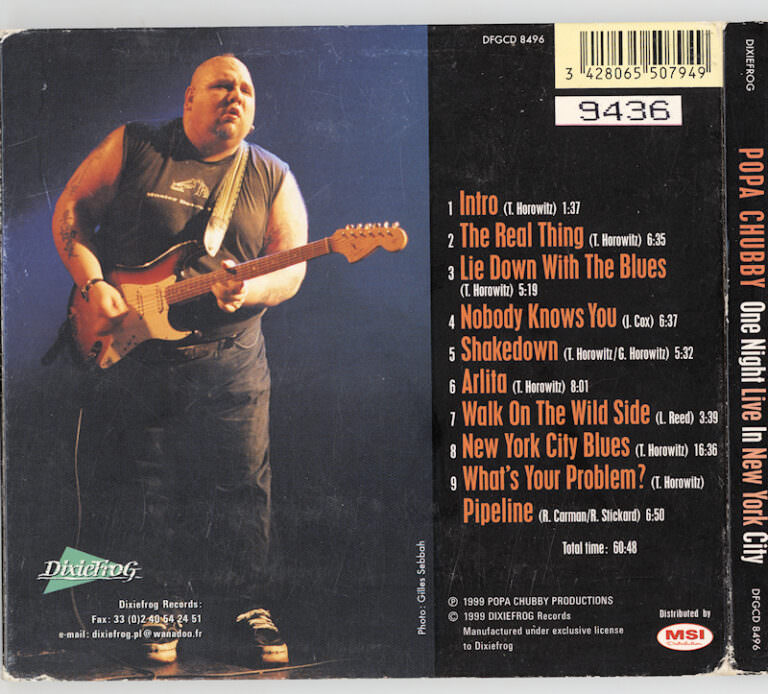 POPA CHUBBY Double CD Live SATILDI – OUT OF STOCK SATILDI – OUT OF STOCK SATILDI – OUT OF STOCK - Görsel 2