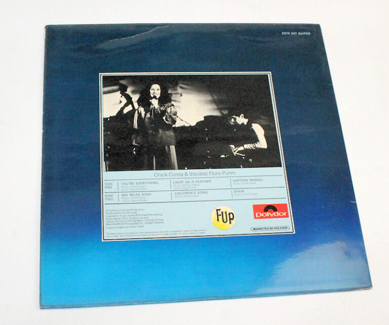CHICK COREA RTF light as a feather - Printed in England Plak 7 / Kapak 7 *SATILDI - OUF OF STOCK - Görsel 2