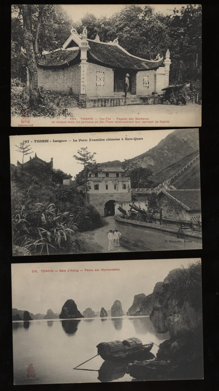 VIET NAM Tonkin 5 Postcards - Görsel 2