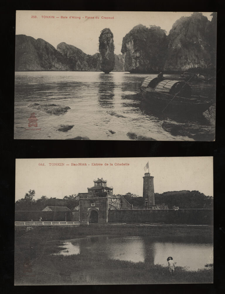 VIET NAM Tonkin 5 Postcards - Görsel 4