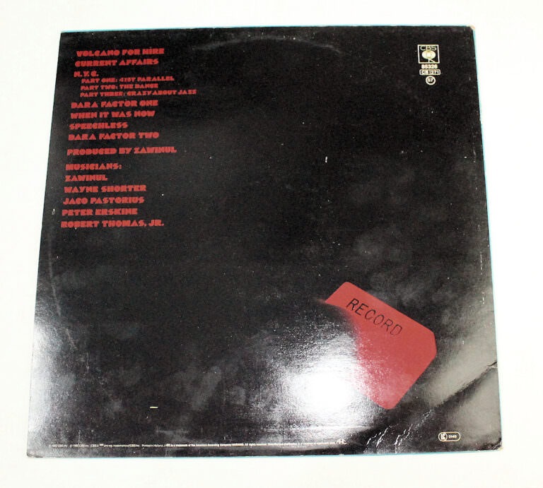 WEATHER REPORT – Printed in Holland Plak 7 / Kapak 8 SATILDI - OUT OF STOCK SATILDI - OUT OF STOCK SATILDI - OUT OF STOCK - Görsel 2