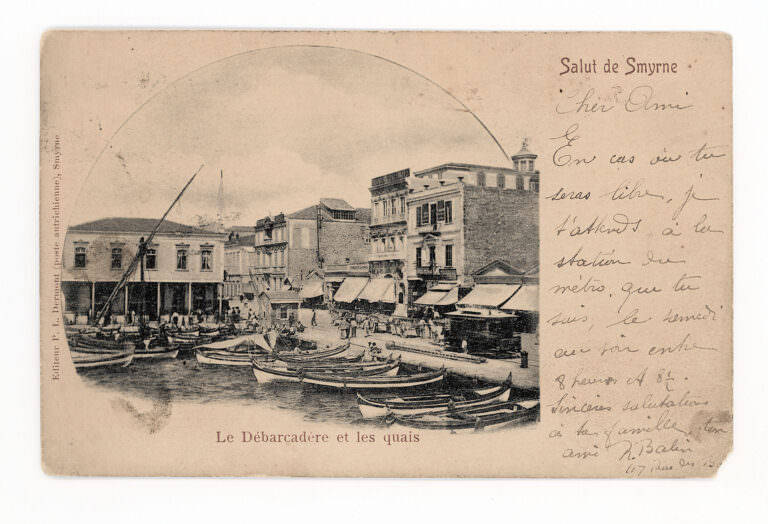 Smyrne Izmir Ottoman TURKEY Türkei Editor P.L.Dermont 1900 used Postcard