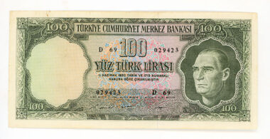 5. Emisyon 100 Lira 6. Tertip VF - çt