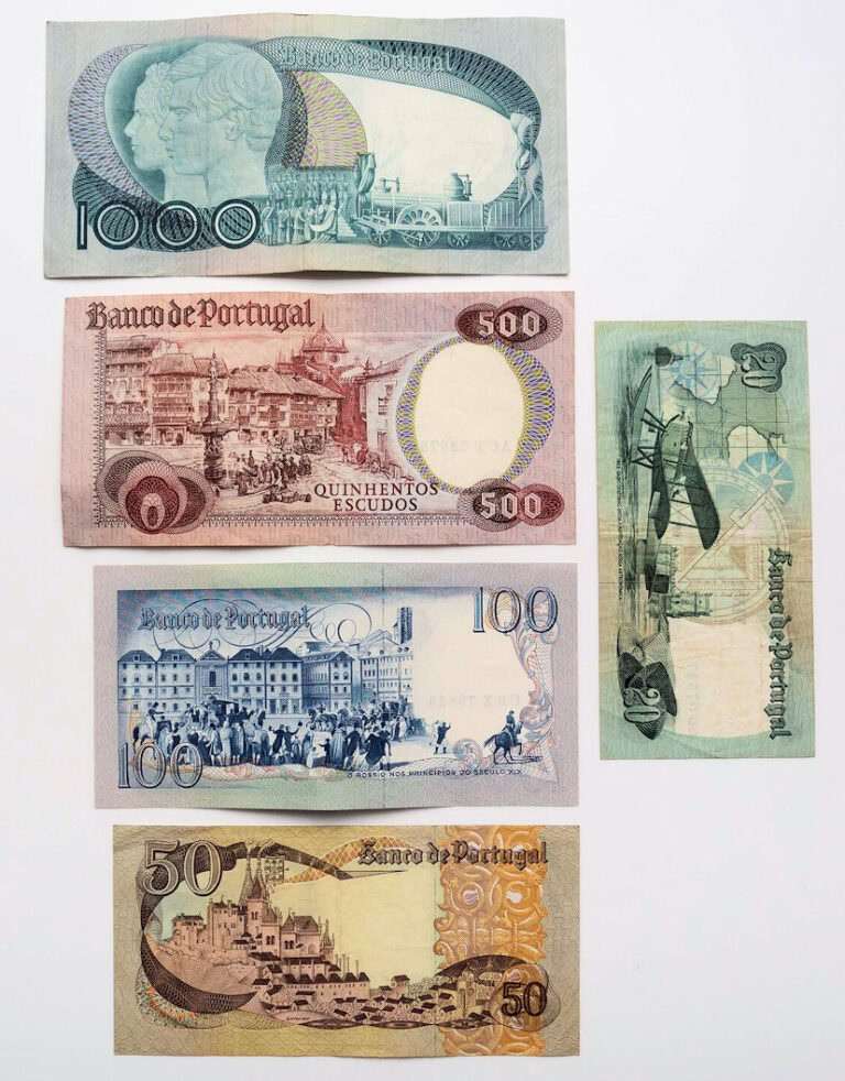PORTEKIZ Portugal çoktemiz 5 adet banknot *SATILDI-OUT OF STOCK - Görsel 2