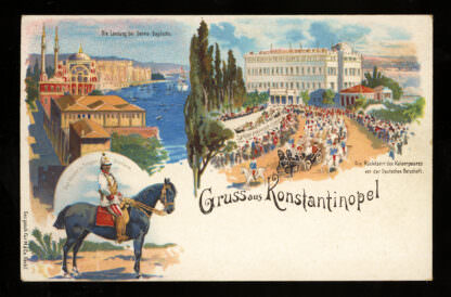 Constantinople Lithographie Litho #06 Ottoman TURKEY un-used Postcard *RARE!!!
