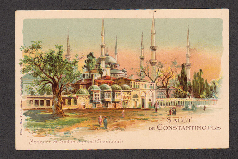 Sultan Ahmet  Litho Türkei Ottoman TURKEY un-used Postcard