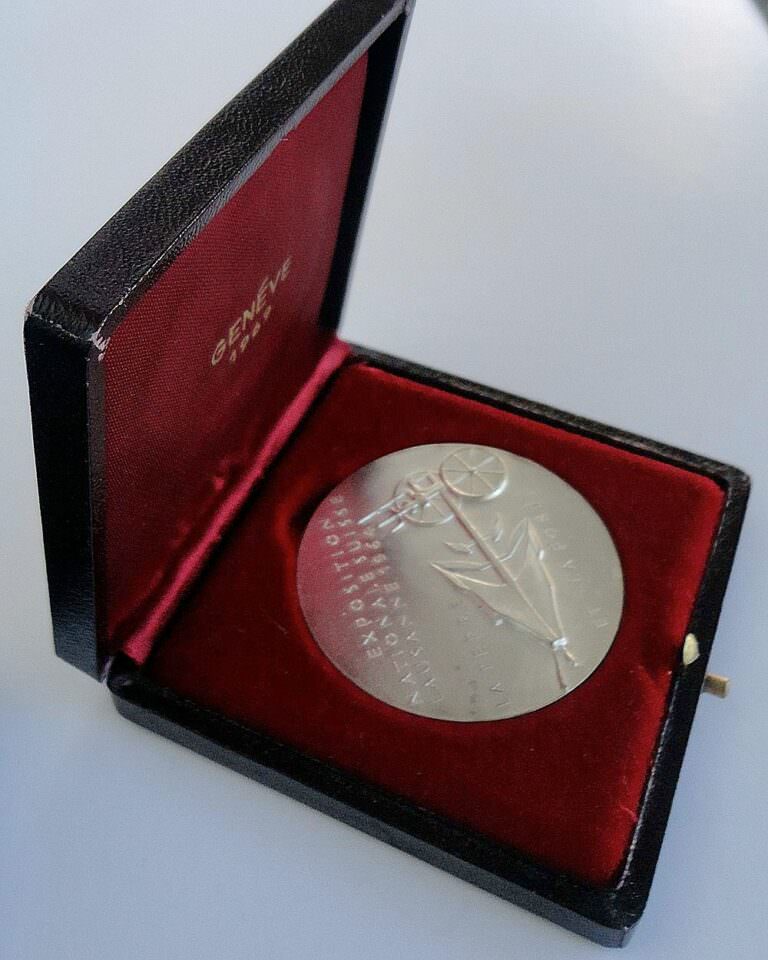 SWITZERLAND Exposition Nationale Suisse Lausanne 1964 Medal w/ Box