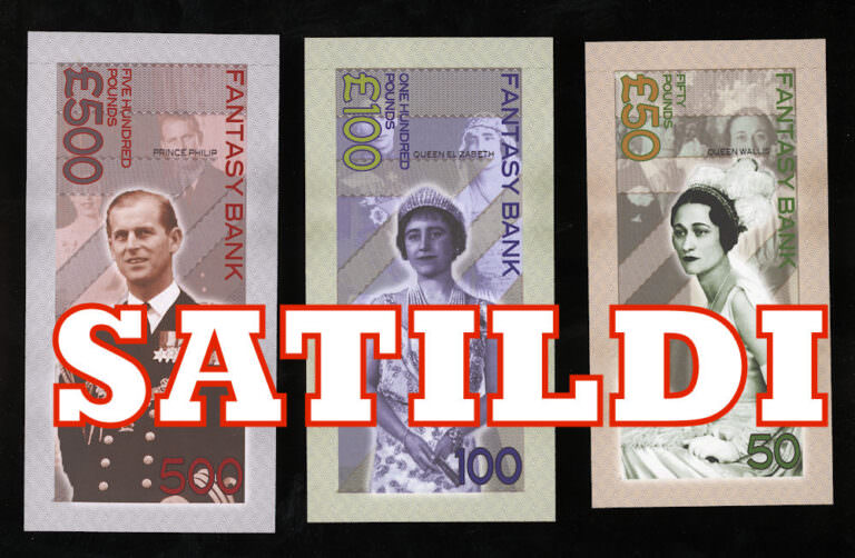 FANTASY BANK Fantazi 6 Banknot Kraliçe ve Ailesi *çil