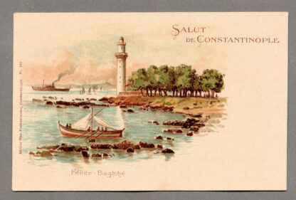Fenerbahçe  Litho Türkei Ottoman TURKEY un-used Postcard