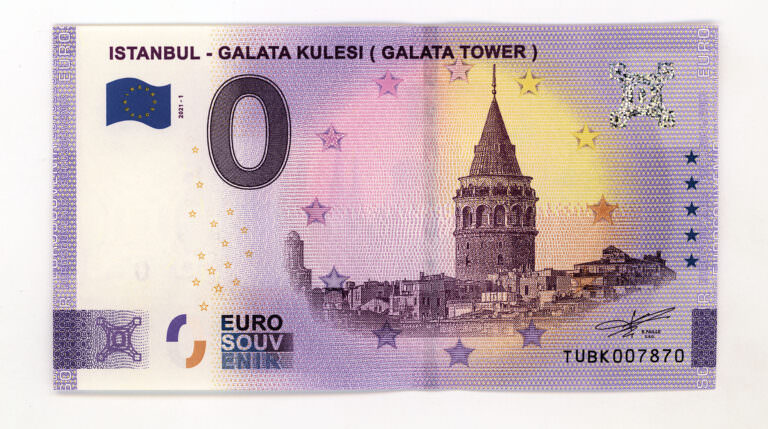 z- 0.- Euro Galata Kulesi *Fantazi çil banknot *SATILDI - OUT OF STOCK