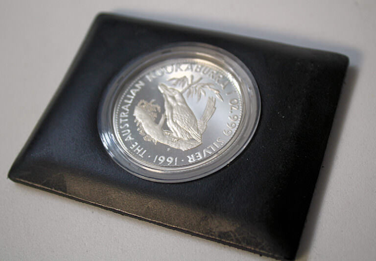 AUSTRALIA 5 Dollars 1991 Kokaburra 1 Oz. Silver 999