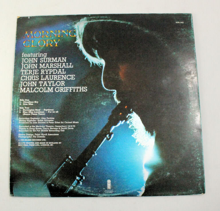 MORNING GLORY 1973 Printed in England Kapak 6 - Plak 8 - Görsel 3
