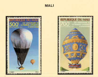 Mali Balon temalı Aviatik **MNH SATILDI - OUT OF STOCK SATILDI - OUT OF STOCK SATILDI - OUT OF STOCK